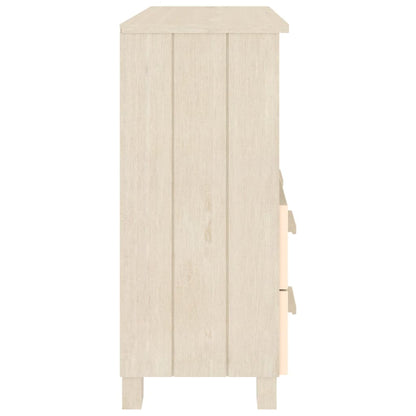 Dressoir Hamar 85X35X80 Cm Massief Grenenhout Honingbruin