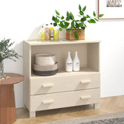 Dressoir 85x35x80 cm massief grenenhout honingbruin