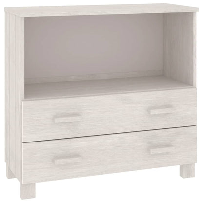 Dressoir Hamar 85X35X80 Cm Massief Grenenhout Wit