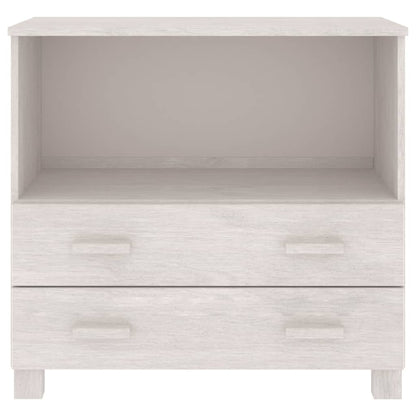 Dressoir Hamar 85X35X80 Cm Massief Grenenhout Wit