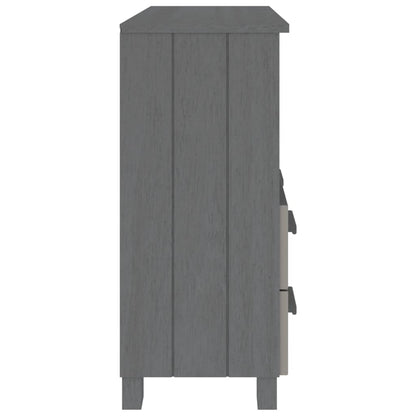 Dressoir Hamar 85X35X80 Cm Massief Grenenhout Donkergrijs