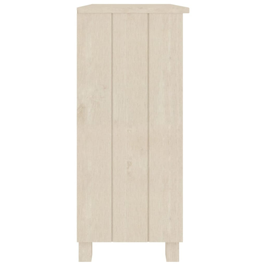 Dressoir Hamar 85X35X80 Cm Massief Grenenhout Honingbruin