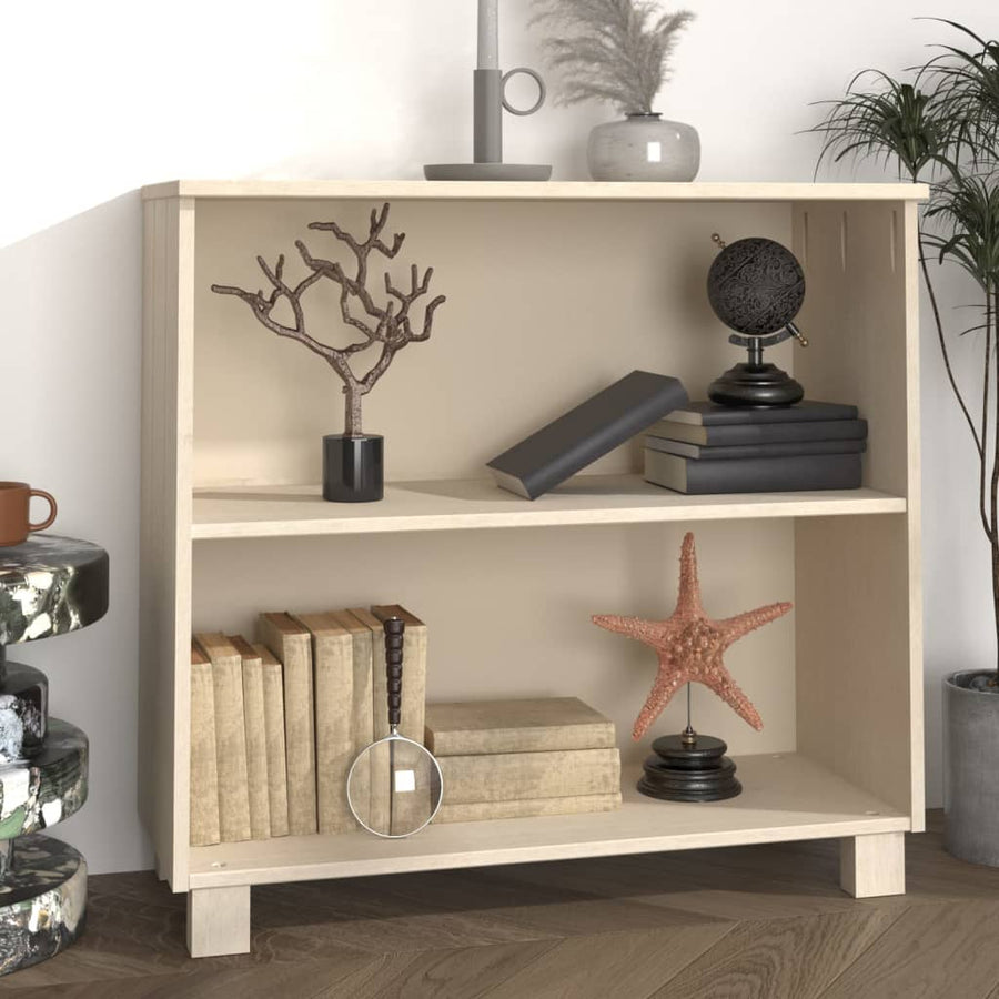 Dressoir Hamar 85X35X80 Cm Massief Grenenhout Honingbruin