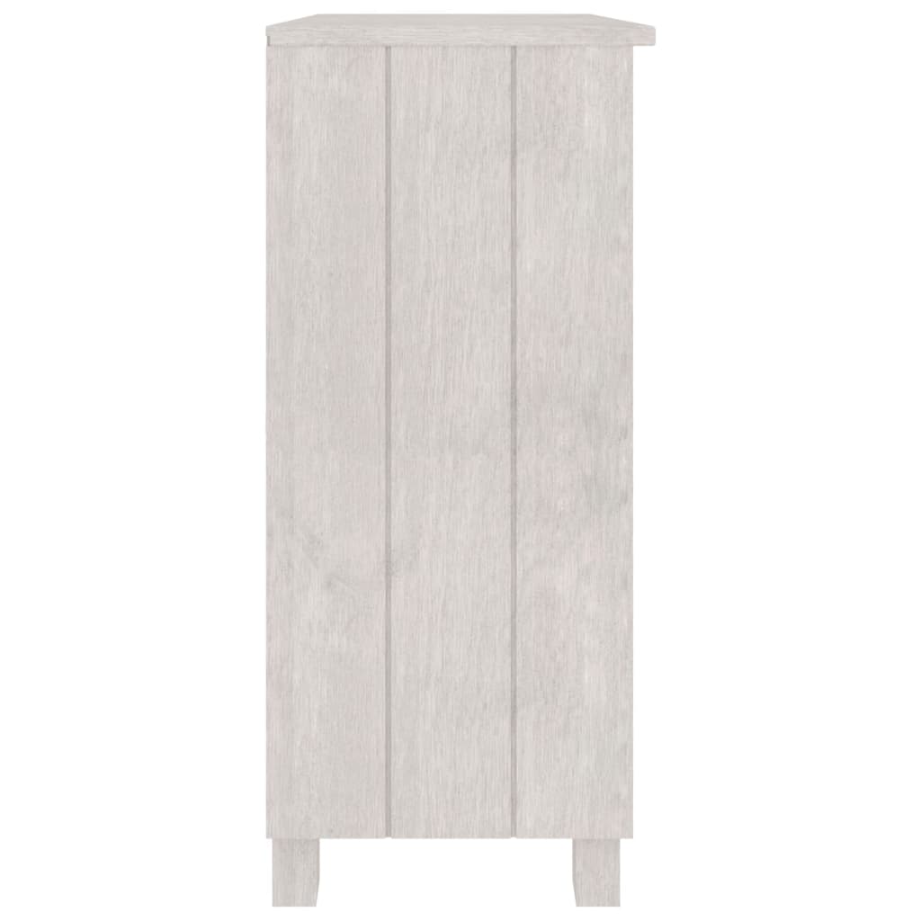 Dressoir Hamar 85X35X80 Cm Massief Grenenhout Wit