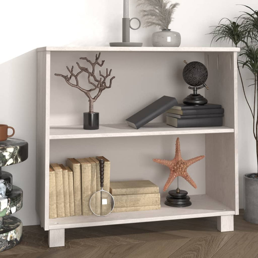 Dressoir Hamar 85X35X80 Cm Massief Grenenhout Wit