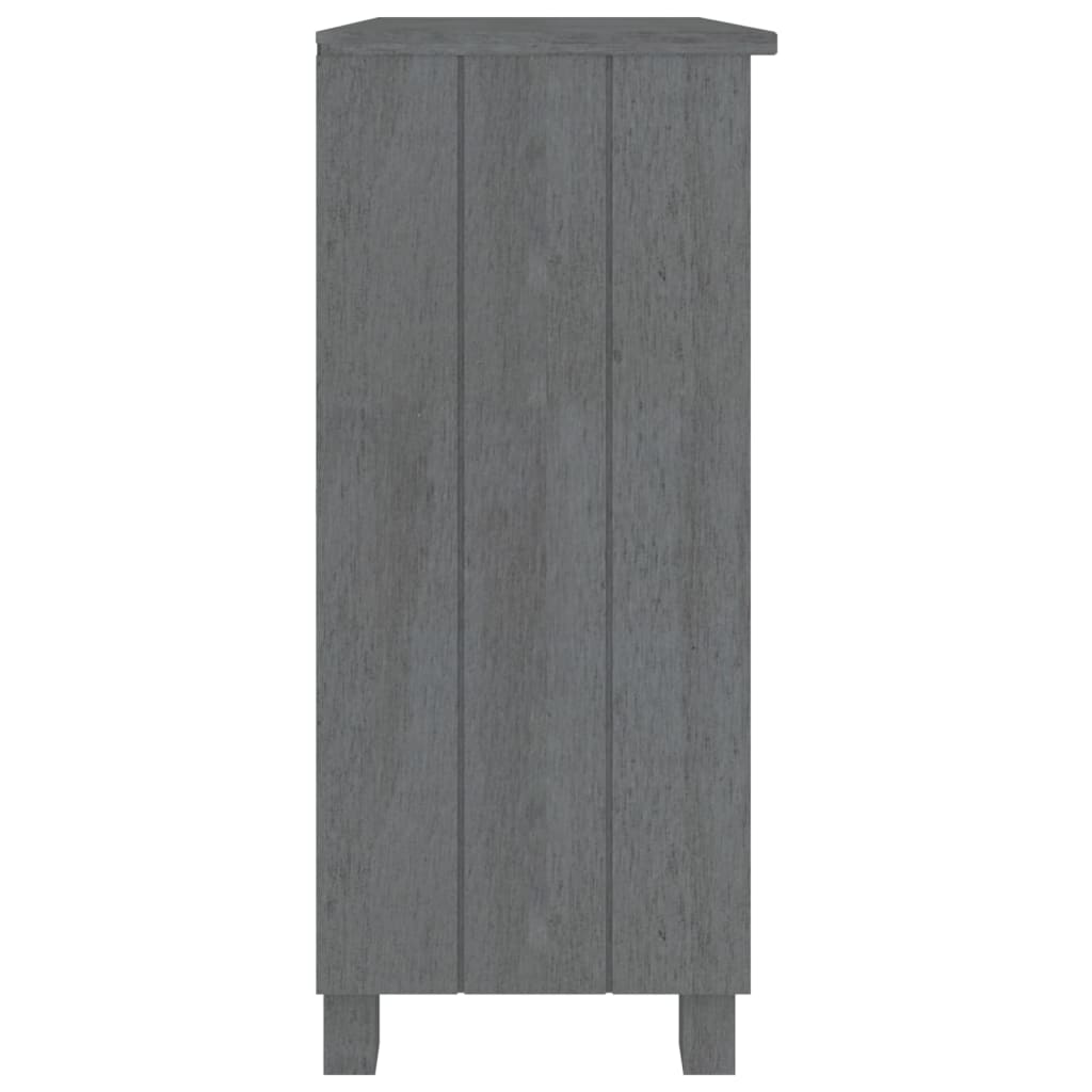 Dressoir Hamar 85X35X80 Massief Grenenhout Donkergrijs