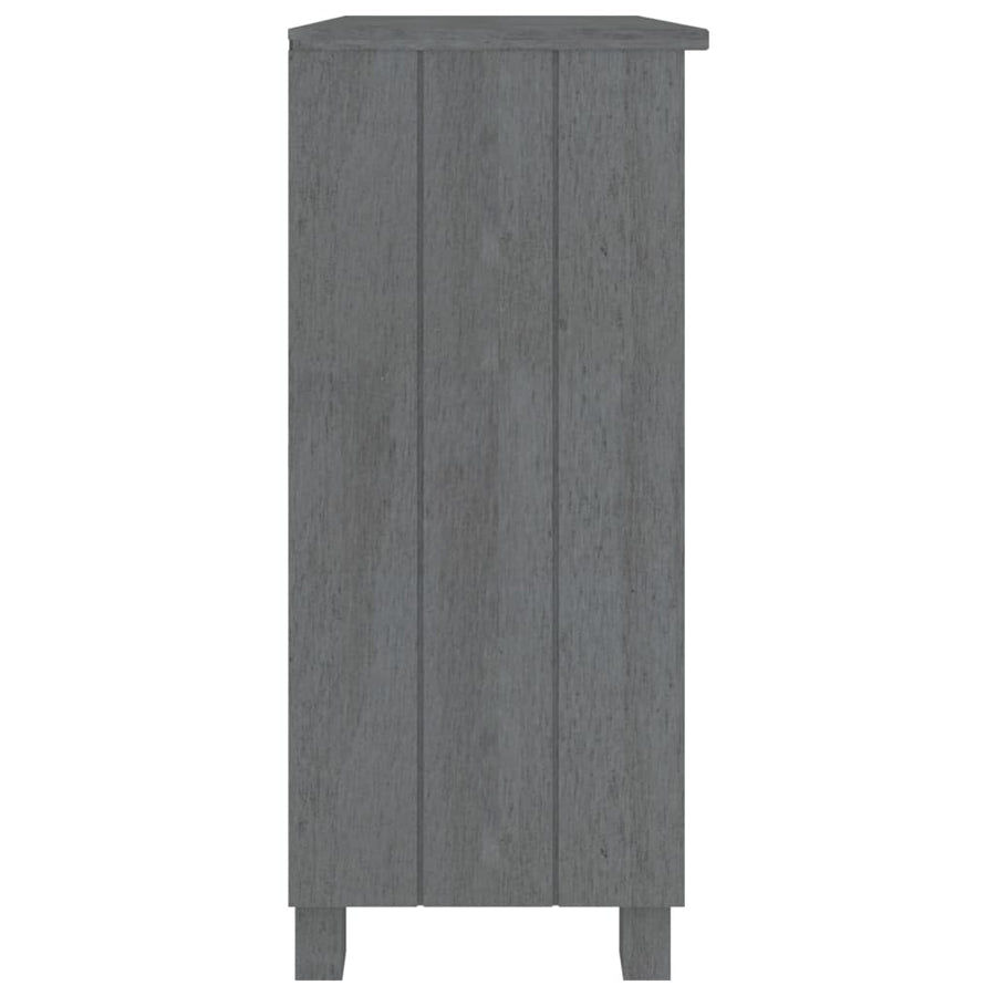 Dressoir Hamar 85X35X80 Massief Grenenhout Donkergrijs