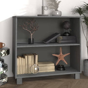 Dressoir 85x35x80 cm massief grenenhout donkergrijs