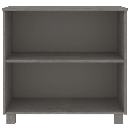 Dressoir Hamar 85X35X80 Cm Massief Grenenhout Lichtgrijs