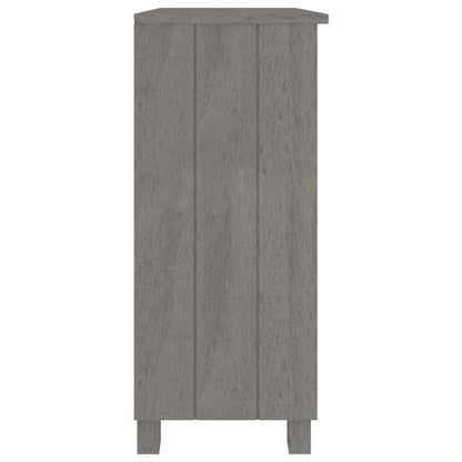 Dressoir Hamar 85X35X80 Cm Massief Grenenhout Lichtgrijs