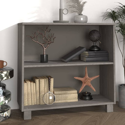 Dressoir Hamar 85X35X80 Cm Massief Grenenhout Lichtgrijs