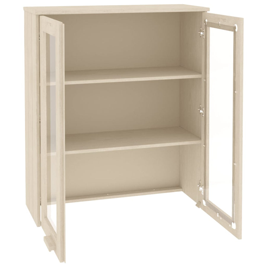 Opzetkast Hamar 85X35X100 Cm Massief Grenenhout Honingbruin