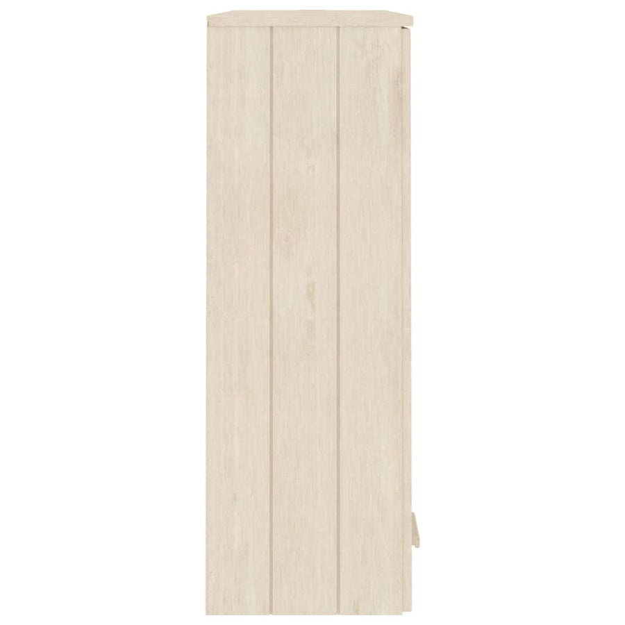 Opzetkast Hamar 85X35X100 Cm Massief Grenenhout Honingbruin