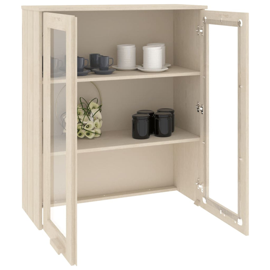 Opzetkast Hamar 85X35X100 Cm Massief Grenenhout Honingbruin