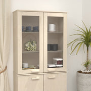 Opzetkast 85x35x100 cm massief grenenhout hon­ingbruin