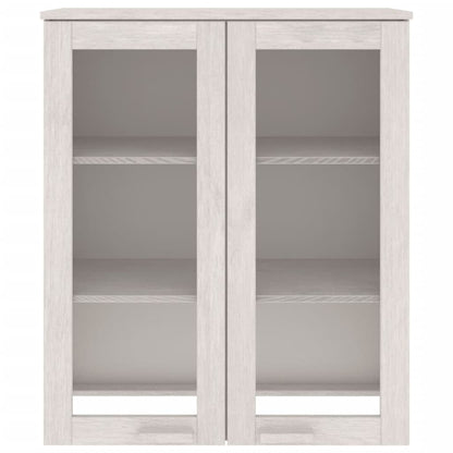 Opzetkast HAMAR 85x35x100 cm massief grenenhout wit