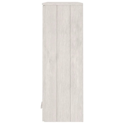 Opzetkast HAMAR 85x35x100 cm massief grenenhout wit