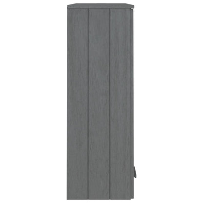 Opzetkast Hamar 85X35X00 Cm Massief Grenenhout Donkergrijs