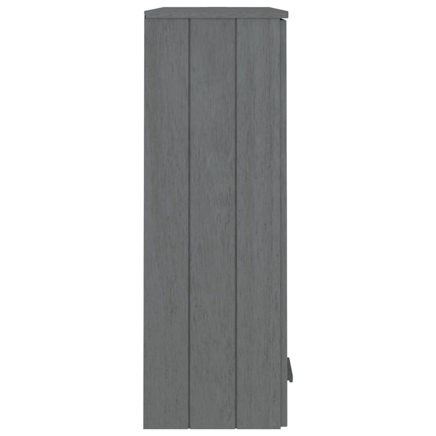 Opzetkast Hamar 85X35X00 Cm Massief Grenenhout Donkergrijs