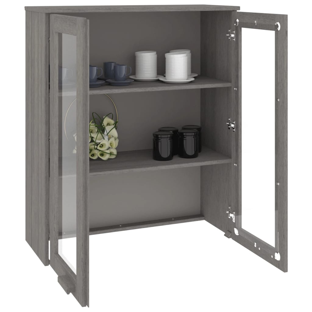 Opzetkast Hamar 85X35X00 Cm Massief Grenenhout Lichtgrijs