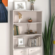 Opzetkast HAMAR 85x35x100 cm massief grenenhout wit