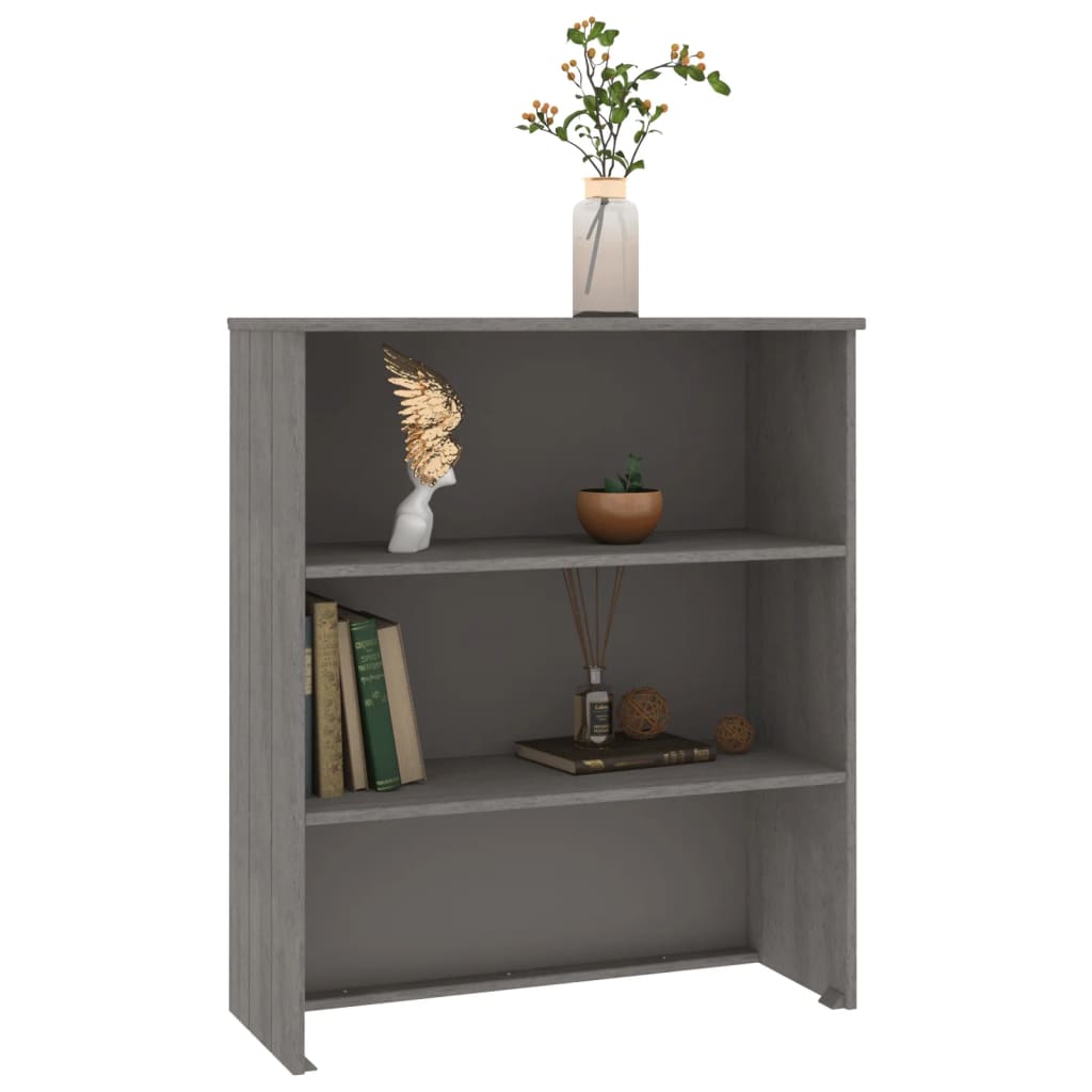 Opzetkast Hamar 85X35X00 Cm Massief Grenenhout Lichtgrijs