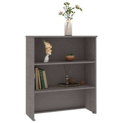 Opzetkast Hamar 85X35X00 Cm Massief Grenenhout Lichtgrijs