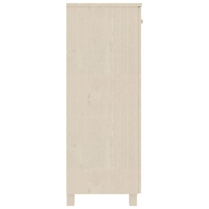 Schoenenkast Hamar 85X40X08 Cm Massief Grenenhout Honingbruin