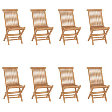 Tuinstoelen 8 St Inklapbaar Massief Teakhout