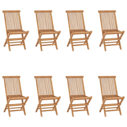 Tuinstoelen 8 St Inklapbaar Massief Teakhout