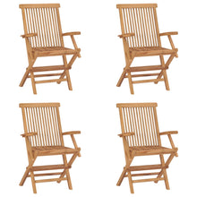 Tuinstoelen 4 St Inklapbaar Massief Teakhout