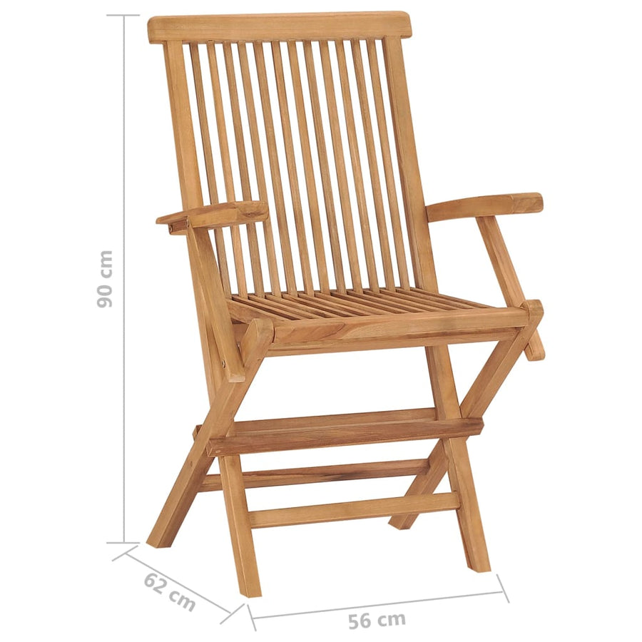 Tuinstoelen Inklapbaar Massief Teakhout 6