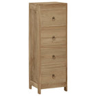 Chest of Drawers 30X30X90 Cm Solid Teak