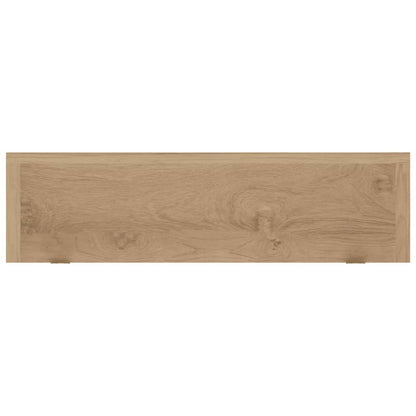 Wandschappen 2 St Massief Teakhout 60 x 15 x 4 cm