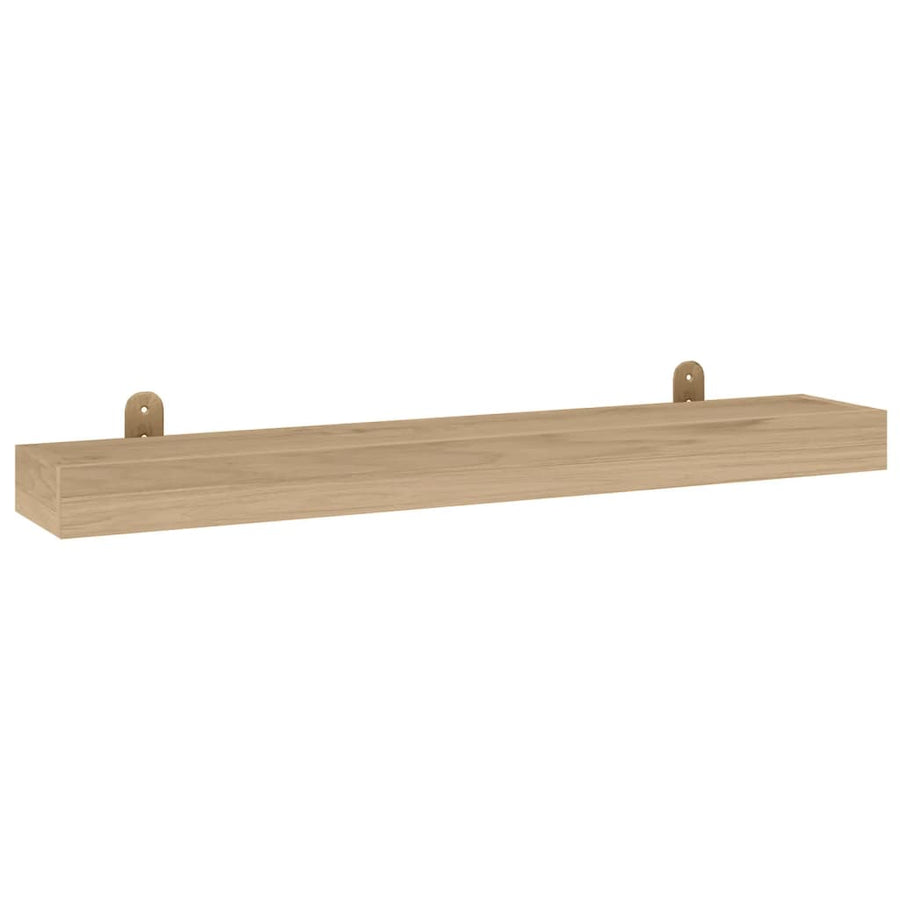 Wandschappen 2 St 90X15X4 Cm Massief Teakhout