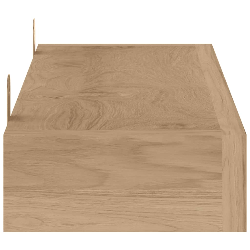 Wandschappen 2 St 90X15X4 Cm Massief Teakhout