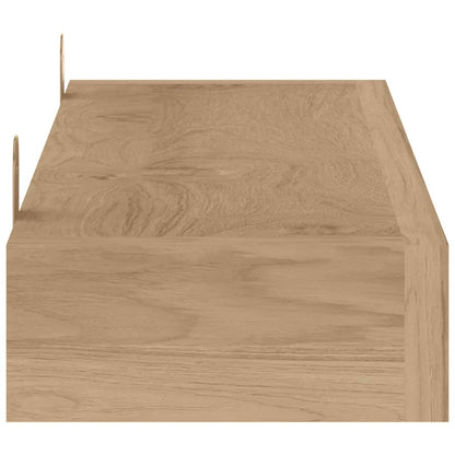 Wandschappen 2 St 90X15X4 Cm Massief Teakhout