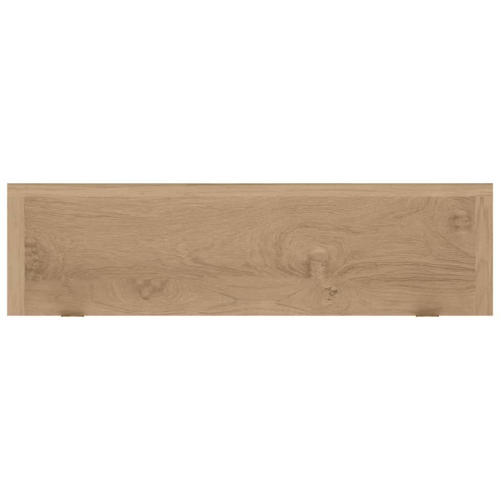 Wandschappen 2 St 90X15X4 Cm Massief Teakhout