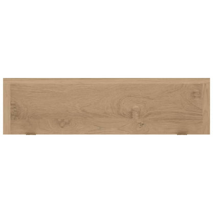 Wandschappen 2 St 90X15X4 Cm Massief Teakhout