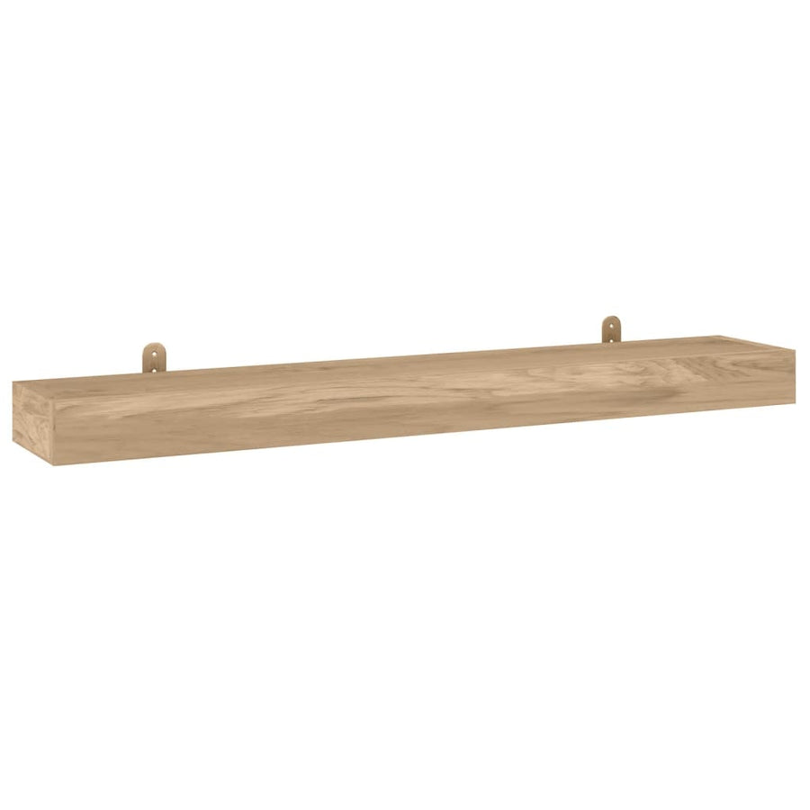 Wandschappen 2 St 110X15X4 Cm Massief Teakhout