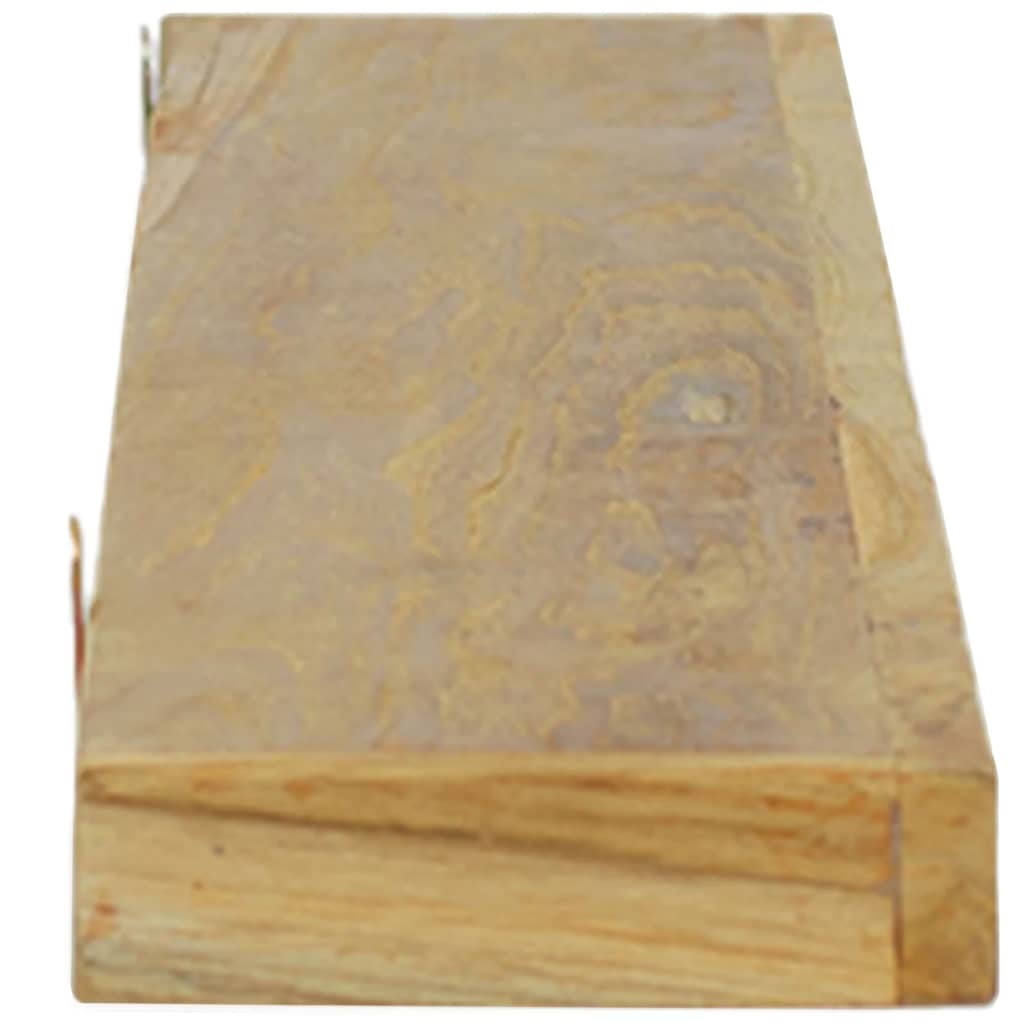 Wandschappen 2 St 110X15X4 Cm Massief Teakhout