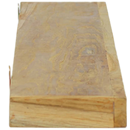 Wandschappen 2 St 110X15X4 Cm Massief Teakhout