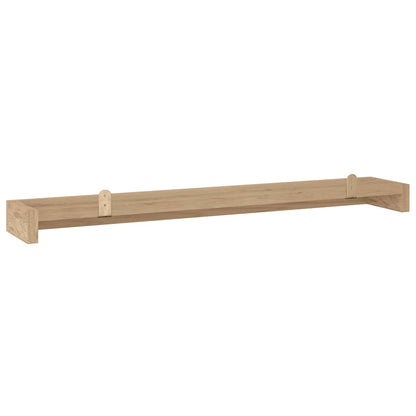 Wandschappen 2 St 110X15X4 Cm Massief Teakhout