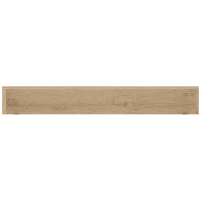 Wandschappen 2 St 110X15X4 Cm Massief Teakhout