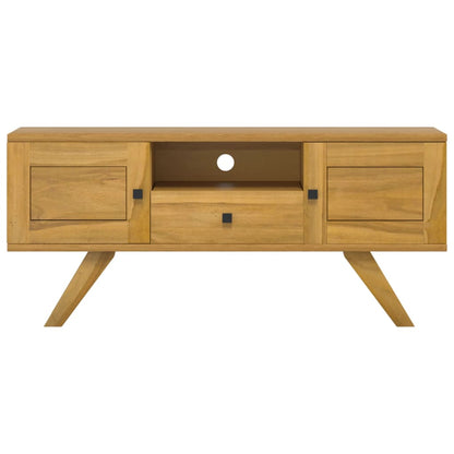 Tv-Meubel 110X30X50 Cm Massief Teakhout