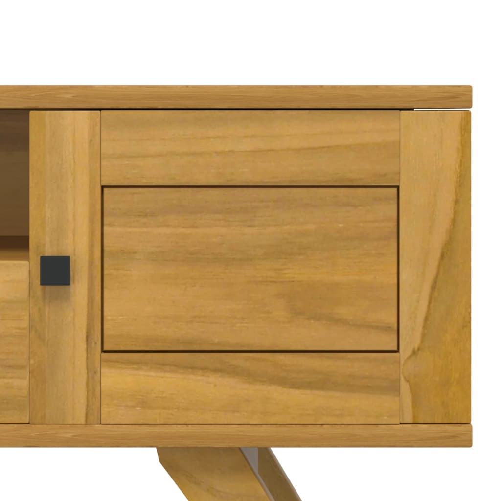 Tv-Meubel 110X30X50 Cm Massief Teakhout