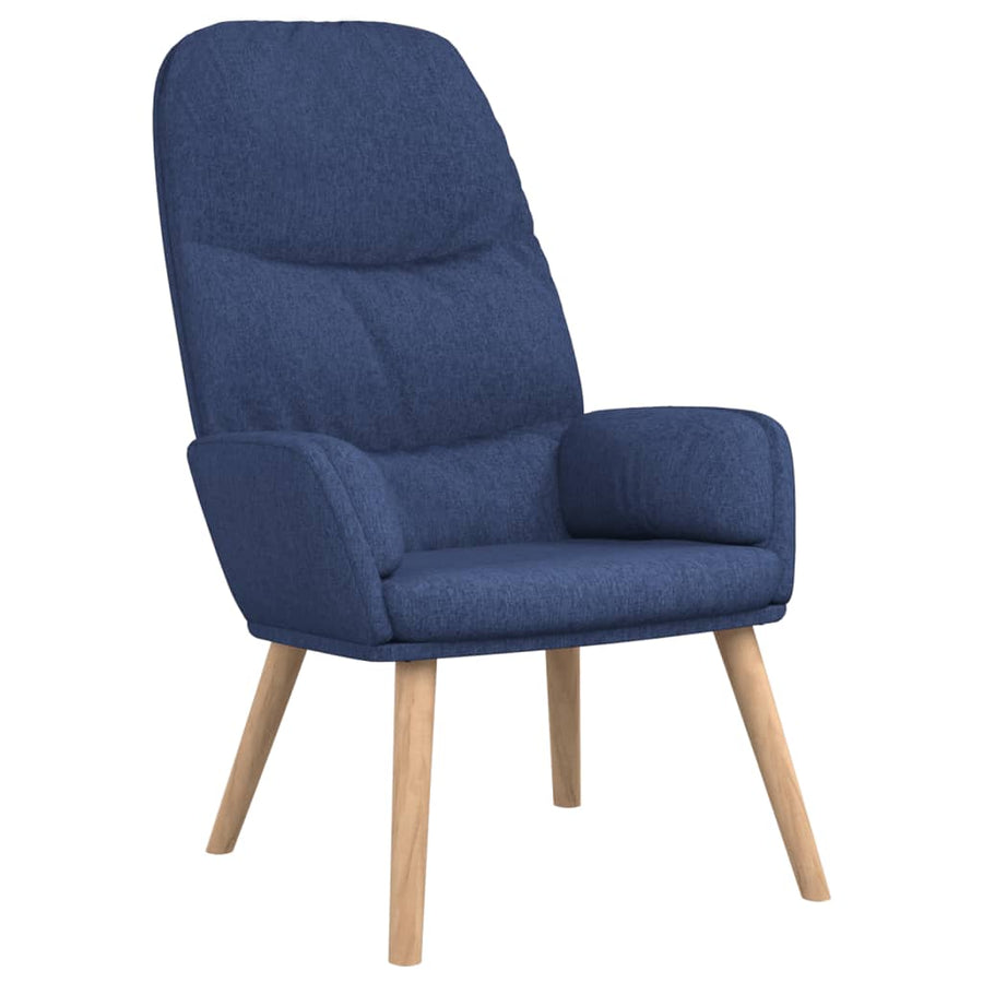 Relaxstoel Stof Blauw 1 Zonder voetensteun