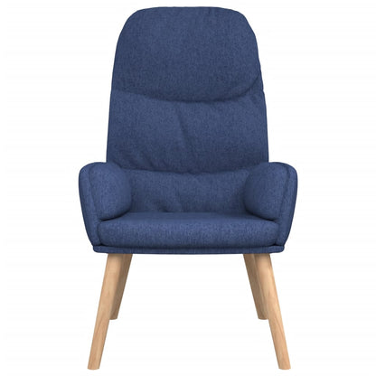 Relaxstoel Stof Blauw 1 Zonder voetensteun