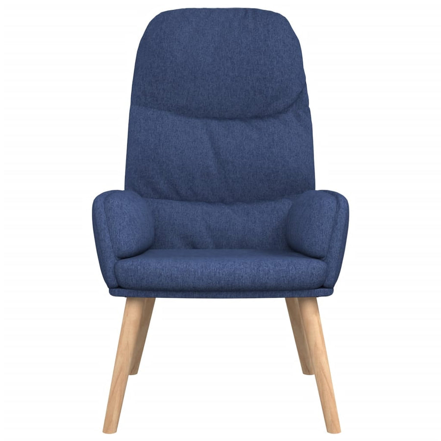 Relaxstoel Stof Blauw 1 Zonder voetensteun