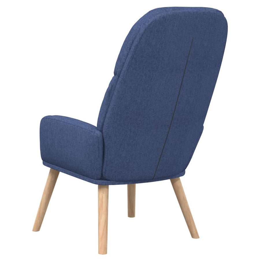 Relaxstoel Stof Blauw 1 Zonder voetensteun